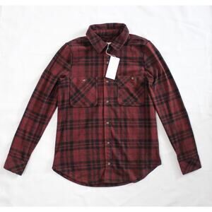 Thread & Supply Red Black Plaid Flannel Shirt Women's Small New With Tags NWT